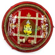 Gota Ganesh Piple Leave Rakhi Pooja Thali