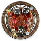Golden Ganesha Rakhi Pooja Thali