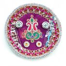Kasidakari Kundan Embedded Beads Jhalar Pooja Thali