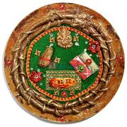 Mouli Ganesha Paper Mache Rakhi Pooja Thali