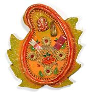 Handicraft Leaf Shape Rakhi Pooja Thali