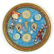 Pearl Floral Kundan Fitted Designer Rakhi Pooja Thali