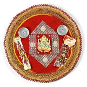 Mate Ganesha Traditional Rakhi Pooja Thali