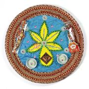 Simply Flower Rakhi Pooja Thali for Raksha Bandhan