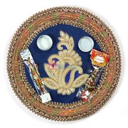 Amazing Central Designer Pearl Rakhi Pooja Thali