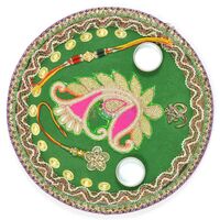 Wonderfully Crafted Rakhi Pooja Thali