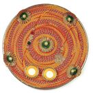 Fabulous Handicraft Mauli Worked Rakhi Pooja Thali