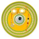 Beautiful Painted Fenta Liner Rakhi Pooja Thali