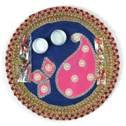 Simply Beautiful Pearl Zardosi Rakhi Thali
