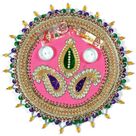 Kundan Zardozi Work Fancy Rakhi Pooja Thali with Jhalar