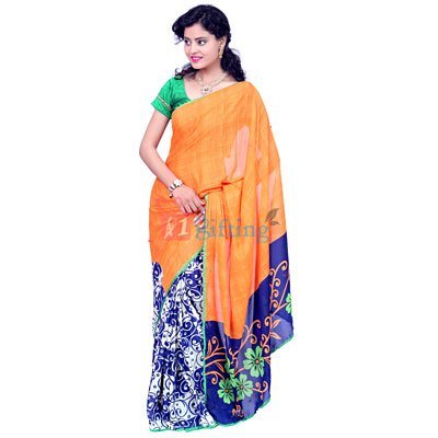 Georgette Crepe Awesome Saree