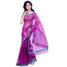 Supernet Embroidery work Saree