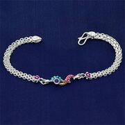 Pure 70% Silver Sapphire Rakhi 