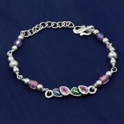 Pure 70% Silver Petals Rakhi 