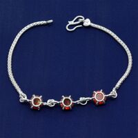 Pure 70% Silver Ruby Rakhi