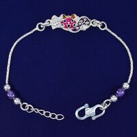 Meenakari Work Stylish 70% Pure Silver Bracelet Rakhi - 8.8 Grams