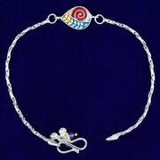 Meenakari work Pure Silver Marvelous Looking Pure Silver Rakhi
