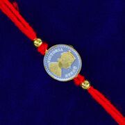 Mauli Thread Pure Silver Coin Magnificent Rakhi