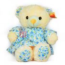 Blue Dressed Girl Stuffed Teddy Bear 