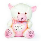 Pink White Little Heart Teddy Bear Soft Toy