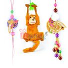 Hanging Money Stuffed Toy and Beads Zardosi Bhaiya Bhabhi Rakhi