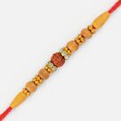 Holy Aura Traditional Mauli Rudraksh Sandalwood Dora Rakhi