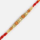 Sandalwood and Diamonds Linear Awesome Rakhi
