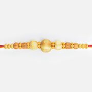 Sandalwood Beaded Liner Design Stunning Looking Rakhi for Brother