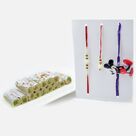 Simple Bhaiya-Bhabhi and Mickey Mouse Rakhi Set of 3 with Tasty Kaju Pista Roll