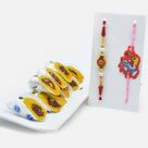 Marvellous Sandalwood and Tom & Jerry Rakhi Set of 2 with Kaju Raj Bahar