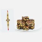 Beautiful Bhaiya-Bhabhi Rakhi with Kanha Anjeer Dryfruit