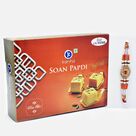 Diamond and Beads Studded Rakhi with Flovoury Soan Papdi