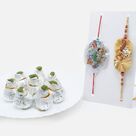 Bhaiya and Kids Rakhi Set of 2 with Flavourful Kaju Kalash