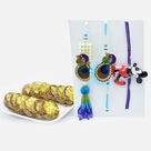 Delicious Kaju Anjeer Chakra with Rakhi Set of 3 for Family