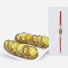 Elegant Rakhi with Savory Kaju Anjeer Chakra