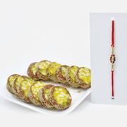 Elegant Rakhi with Savory Kaju Anjeer Chakra