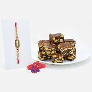 Amazing Spider-Man and AD Worked Rakhi Set for Kids and Bhaiya with Tempting Anjeer Dryfruit