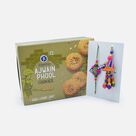 Ajwain Phool Cookies with Zardosi Work Designer Bhaiya Bhabhi Rakhis