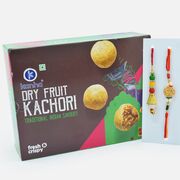 Dry Fruit Kachori Savory with Sikh Brother Rakhi and Bhabhi Rakhi