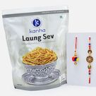 Kaung Sev Namkeen with Designer Meena Work Rakhi and Lumba Rakhi