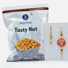 Awesome Looking Bhaiya Bhabhi Rakhis with Tasty Nut Crispy Namkeen
