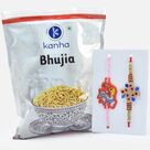 Jewel Brother and Kid Rakhi with Kanha Bhujia Namkeen