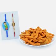 Bheem Kid Rakhi and Meena Work Brother Rakhi with Masala Tasty Matri