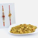 Kaju Kismis Mix Namkeen Sweet with Rakhis for Sikh Brothers