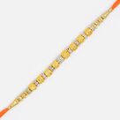 Beautiful Beads Diamond Linear Rakhi for Brother