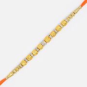 Beautiful Beads Diamond Linear Rakhi for Brother
