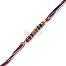 Multi Color Spiral Diamond Rakhi