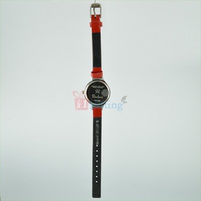 Fast Track Round Watch for Women with Leather Strap