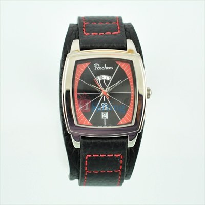 Emerald and Sporty Watch for Men with Day Date Leather Strap