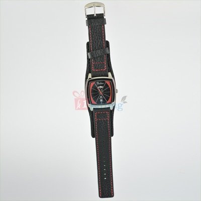 Emerald and Sporty Watch for Men with Day Date Leather Strap